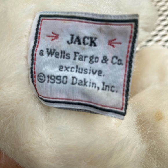 Vintage 1990 Wells Fargo stuffed animal JACK - Picture 3 of 8